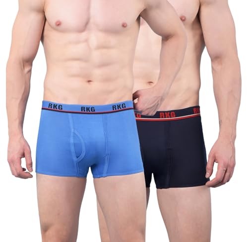 Image of RKG Men's Cotton Trunks Soft & Breathable Innerwear | Comfortable Stretch Fit Everyday Underwear | Durable Elastic Waistband | from Dollar Brand