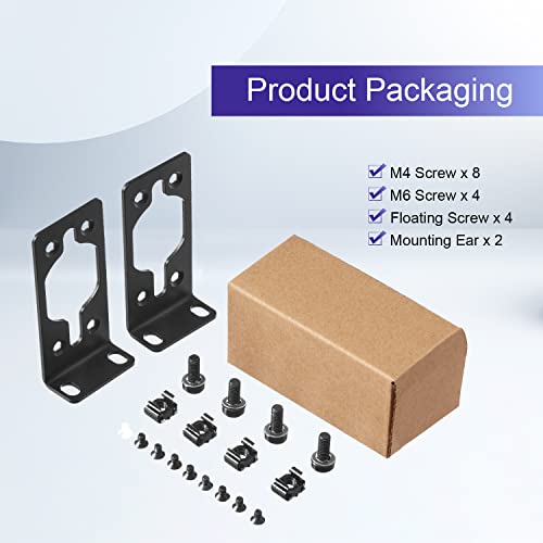 Image of Rack Mount Kit 1U Universal Rack Ears for HP /ProCurve /Aruba /OfficeConnect /HPE Switches