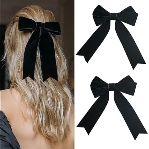 DMQ Velvet Bow Hair Clips Set Cover