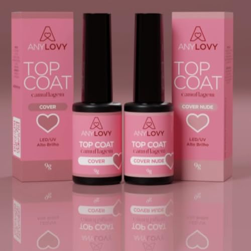 Top Coat Camuflagem 9g Anylovy Cover/Cover Nude (Cover, Único)