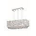 Elegant Lighting 1791D29C-CL03/RC Moda Collection Hanging Fixture with Metal Shade, 11" x 13" x 11"