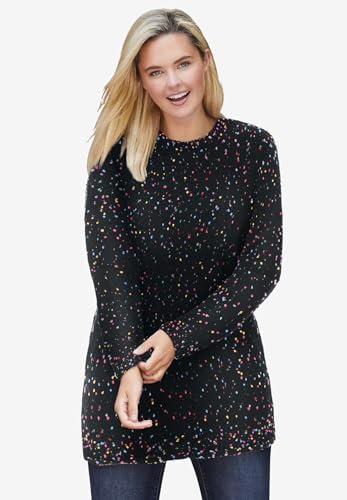 Woman Within Plus Size Crewneck Chenille Sweater4