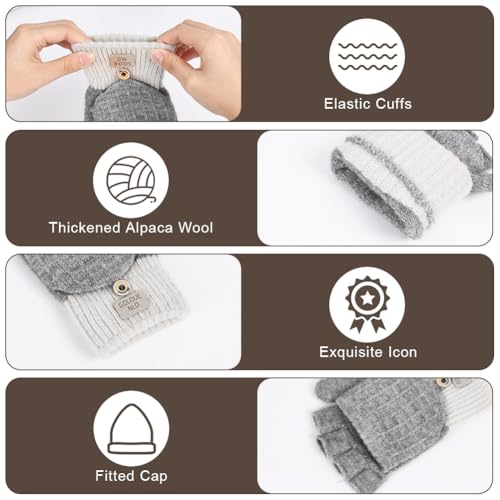 flintronic Winter Thermal Gloves, Winter Gloves, for Running Cycling Skiing Riding, Multipurpose - Image 4