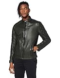 Nicht bleichen BOSS Mens Jeean 1 Leather Jacket, Open Green (346), 44