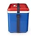 Engel UC19-RWB 19 Quart Fishing Live Bait Dry Box Ice Cooler with Stain/Odor-Resistant Surface and Shoulder Strap, Red/Blue