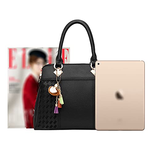 Bolso Satchel con Asa Superior para Mujer de Cuero PU Suave miniatura 7