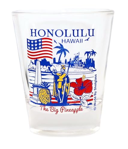 Honolulu Hawaii Great American Cities Collection Shot Glass