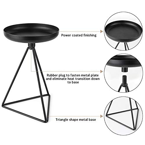 image for Bikoney Pillar Candle Holder Set of 3 7.25