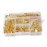 Photo Gallery angoily 350 pezzi spille di sicurezza dorate assortite fibbie metalliche piccole resistenti misure per cucito artigianato e lavoro manuale fermagli antinfortunistici per tessuti e carta Photo Gallery angoily 350 pezzi spille di sicurezza dorate assortite fibbie metalliche piccole resistenti misure per cucito artigianato e lavoro manuale fermagli antinfortunistici per tessuti e carta