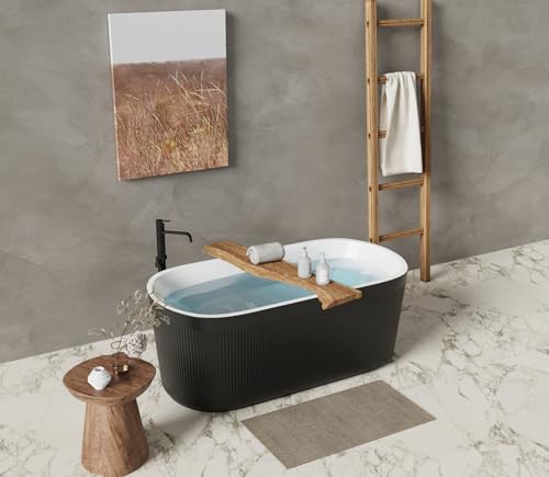 59Acrylic-Freestanding-Contemporary-Soaking-Bathtub-with-Stainless-Steel-Pop-Up-Drain-and-Overflow-Option-UPC-Certified-Black-Pleated 59Acrylic Freestanding Contemporary Soaking Bathtub with Stainless Steel Pop Up Drain and Overflow Option UPC Certified Black Pleated