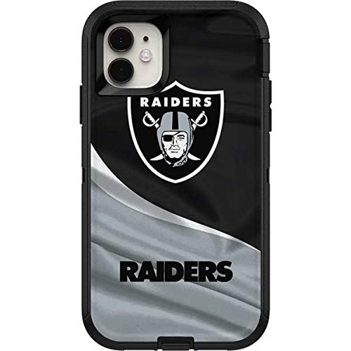 Skinit Decal Skin Compatible with OtterBox Defender iPhone 11 Case - Officially Licensed NFL Las Vegas Raiders Design