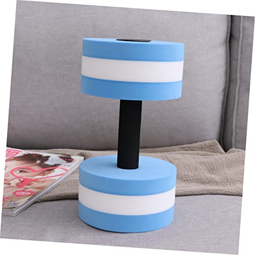 Mancuernas de Agua EVA para Ejercicio Acuático Azul y Blanco miniatura 5