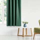 AmeliaHome Zasłona 140x245 cm zielona zaciemniająca na przelotkach Blackout