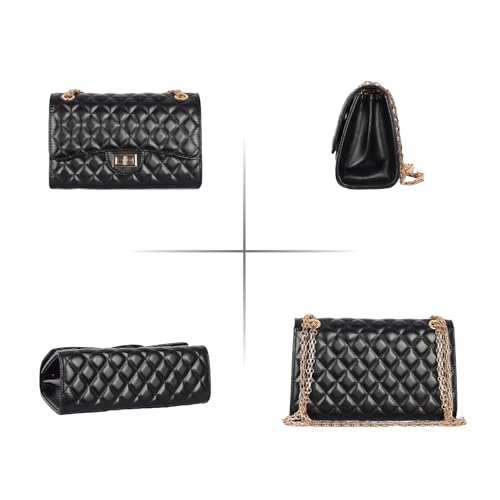 Quilted shoulder purse for women PU crossbody bag 7