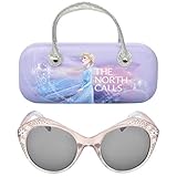 Disney Frozen 2 Girls Sunglasses with Carrying Case, Kids Sunglasses Protection