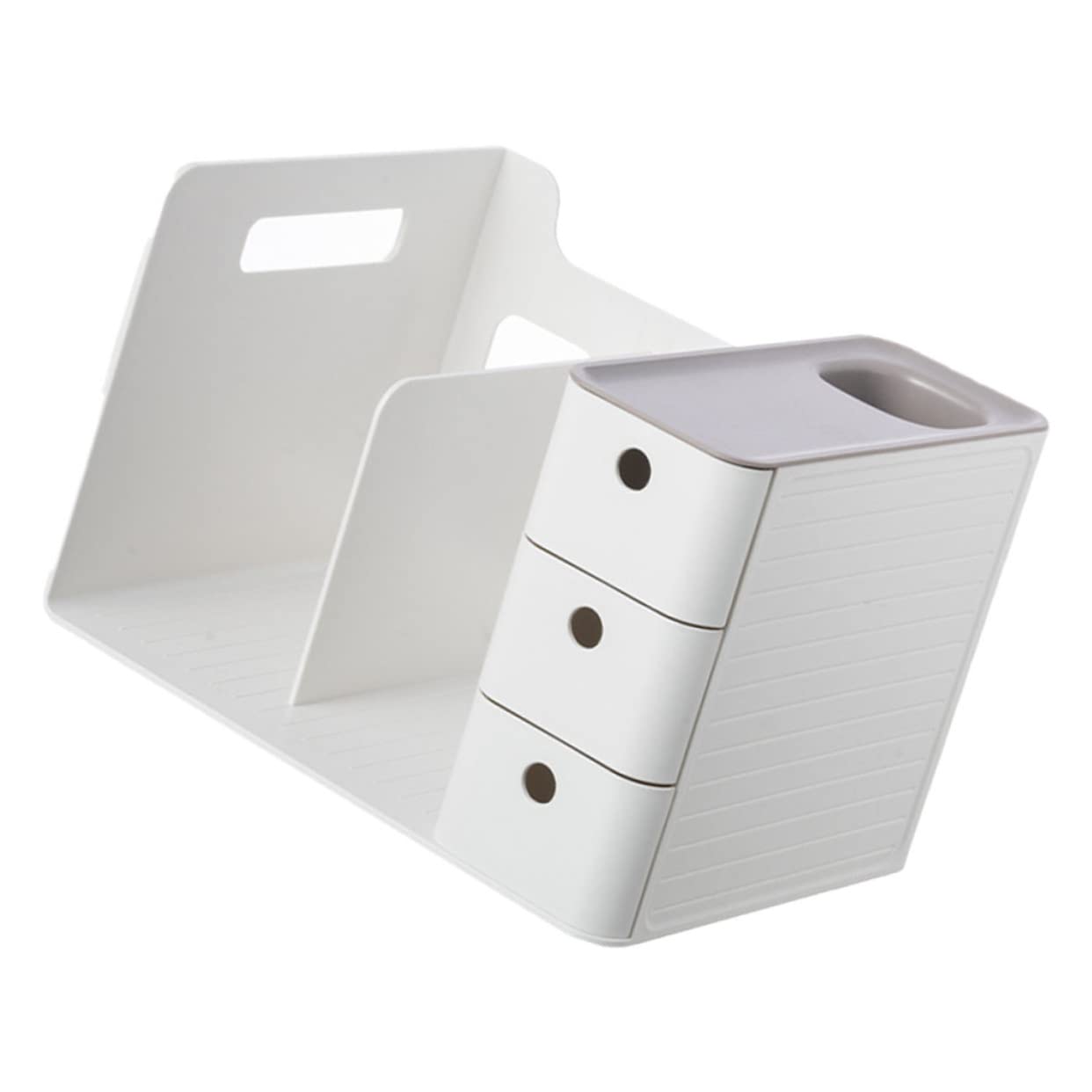 YARNOW Boîte De Rangement Pour Bureau Conteneur De Stockage Pour Fournitures De Bureau Organisateur De Maison