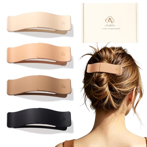 Amlaidu Medium Flat Hair Clips Matte