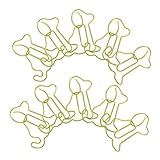 DOITOOL 50pcs Cute Puppy Paper Clips Creative Animal Shaped Metal Bookmarks for Office Supplies Decorative Planner Clips Smooth Finish and Endearing Design