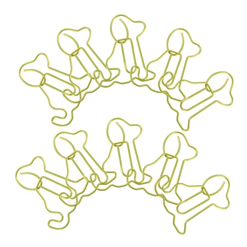 DOITOOL 50pcs Cute Puppy Paper Clips Creative Animal Shaped Metal Bookmarks for Office Supplies Decorative Planner Clips Smooth Finish and Endearing Design