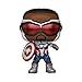 Funko Pop! Marvel: Year of The Shield - Captain America (Sam Wilson) with Shield, Amazon Exclusive