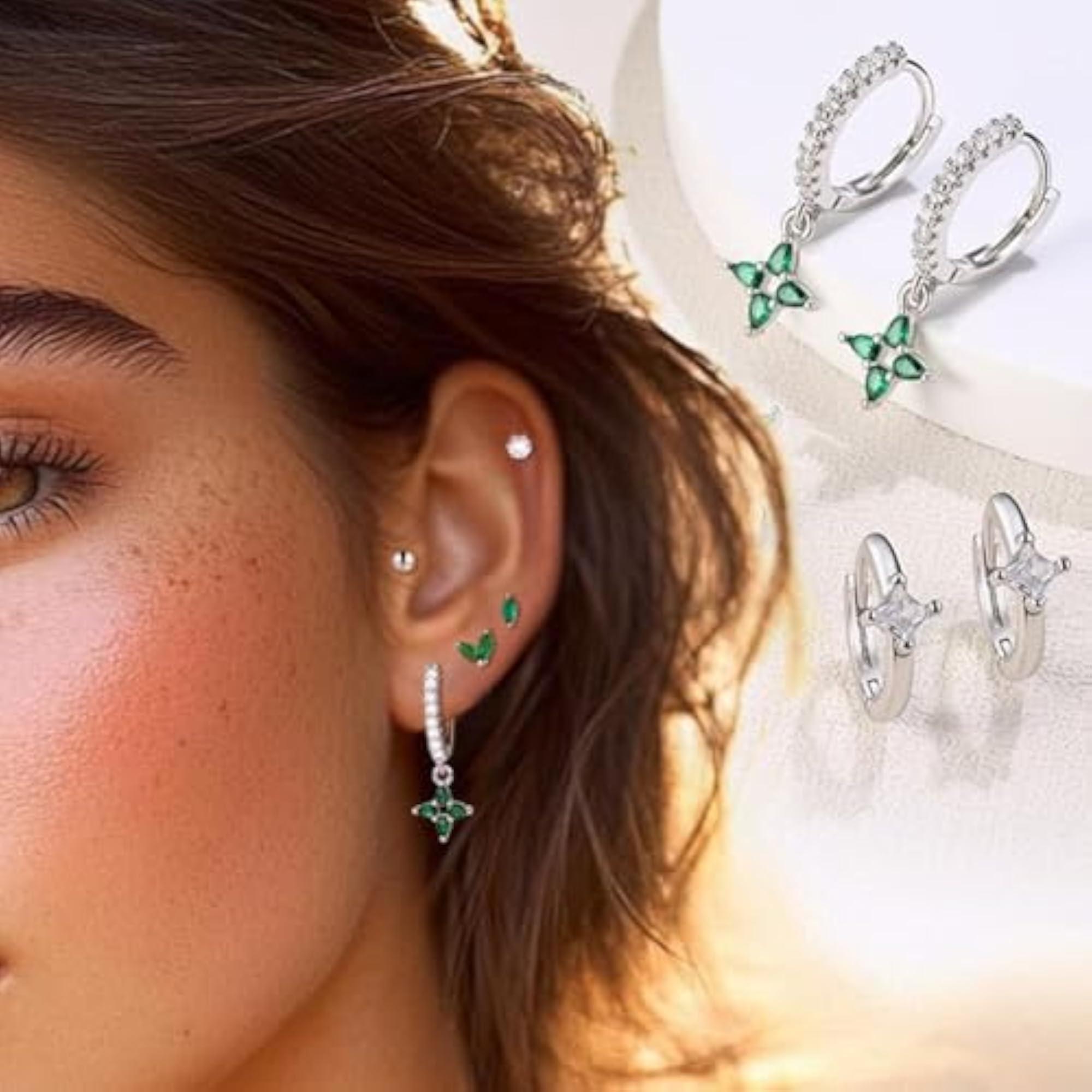 7 Pair Earrings Combo Set for Women, Lightweight & Hypoallergenic
