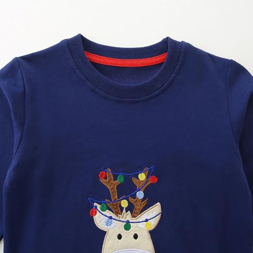 Boys Sweatshirts Casual Sweatshirts Cotton Sweatshirts Long Sleeve T-shirts Crew Neck Cartoon Tops for Boys-3304