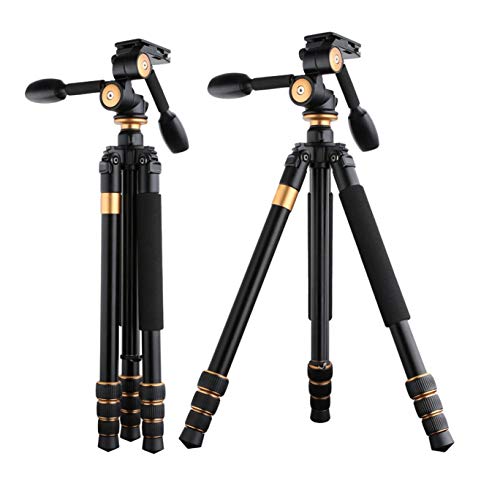 LLluckyHW Stativ mit Stativ Kamera Stativ 163cm Kamerastativ Reisestativ Fotostativ Kamera Stativ mit 3-Wege-Schwenkkopf…