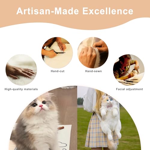 Image of Chongker Calico Cat Shaped Backpack, Black, Orange, White, Large, Light Calico Backpack