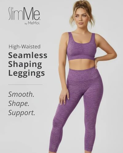 Image of SlimMe High Waisted Shapewear Leggings, Tummy Control Compression