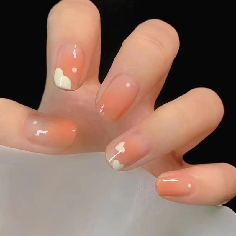 Buddy Jelly Trends Premium Designer 24pcs Stick-on Nails set, with Easy Glue Tab application, Nails are Reusable & Unbreakable (R762)