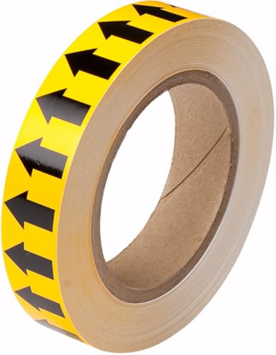 Bande de flèche jaune Brady 91424 résout les erreurs de flux