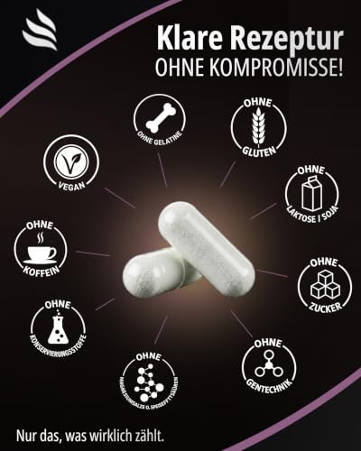 BIOMENTA Yamswurzel Komplex – 120 Wild Yam Kapseln hochdosiert + vegan -Synergetischer Wirkstoffkomplex: Rotklee, Granatapfel, Isoflavone, Leinsaat, Rhabarber, Mönchspfeffer, Hyaluron -Premiumqualität