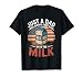 Just A Dad Who Always Came Back With The Milk American Flag T-Shirt
