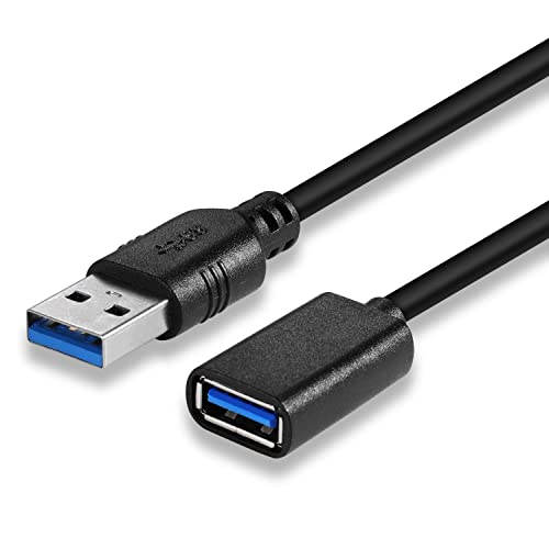 UYGHHK USB Extension Cable, USB 3.0 A Male to A Female Lead, 5Gbps High Speed USB AM to AF Data Transfer Extender for USB Keyboard, Disk Webcam Mouse Hard Drive Printer