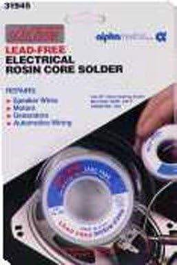 Alpha Fry AM31945 3 Oz Rosin Core Silver Bearing Solder