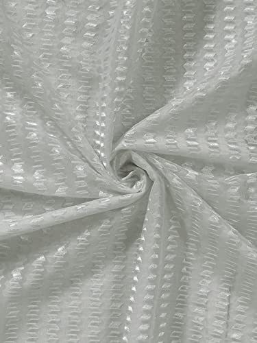 Image of Set of 2 pcs Sheer Premium Lightweight Tissue Fabric Solid Grey Color Eyelet 2 pc Long Door Curtain 8ft