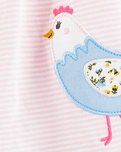 Conjunto de bermuda Carter's para bebês meninas, Chicken, 12 Months