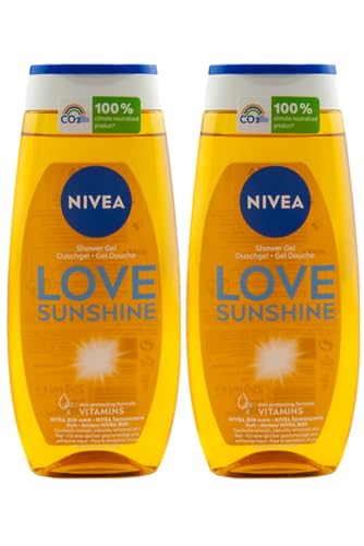 NIVEA SUN Lot de 2 bouteilles de douche de soin parfumées Welcome Sunshine 2 x 250 ml