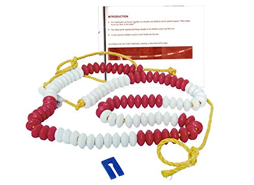 Jodo Gyan Shiksha Ganitmala Big 100 Beads (Red and White) (B08F73X4NZ) Amazon Price History, Amazon Price Tracker