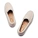 Cvistpieo Loafers for Women Comfortable Dressy Casual Work Flats Lightweight & Breathable Slip On Walking Shoes Knit Nude Size 9.5