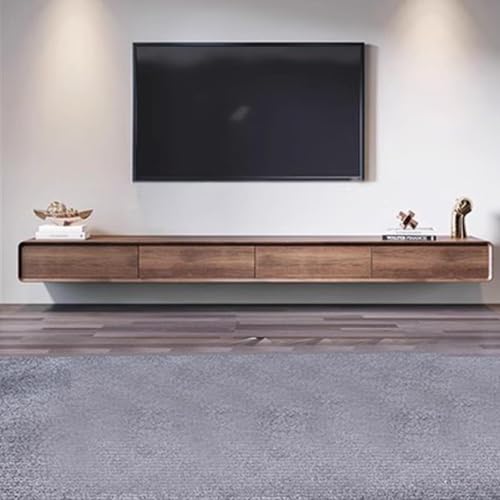 Meuble TV flottant pour cacher les câbles audio et vidéo du salon