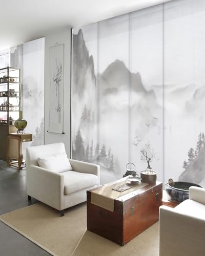 GoDear Design Airflow Sheer Adjustable Sliding Vertical Blinds, Cordless Trendy