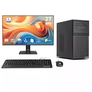 Ankermann Office komplett PC Büro | Intel Core i5-10400 | 16GB DDR4 | 480GB SSD | Windows 11 | WLAN | MSI PRO MP 27 Zoll E14A Full-HD Monitor | Maus & Tastatur | MS Office 2024