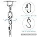 Chihee Hanging Kits Hammock Chair Hardware 440lbs Swing Hooks with 1 Meter/3.28ft Stainless Steel Chain Swivel Buckle Punching Bags Hanging Pilates Heavy Duty Indoor Outdoor
