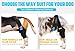 Dog Knee Brace for Dogs Rear Legs, Cruciate Ligament Care Stifle Knee Brace for Dogs Luxating Patella,Strong Support to Reduce Joint Pain and Muscle Sore, with Side Stabilizers for Back Leg