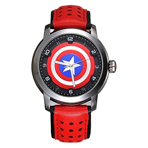 BERBAK Avengers Captain America Children's Digital Watch Cover