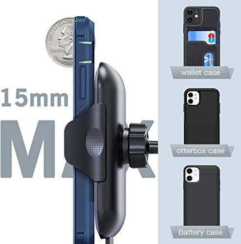 DesertWest Cell Phone Holder Upgrade Dashboard Car Mount Strongest Ultimate Protection Windshield Air Vent Universal Fit with iPhone 12 SE 11 Max Pro X XS Max XR 8 7, Samsung Galaxy S20 All Phones - Thumbnail 6