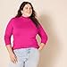 Amazon Essentials Women's Classic-Fit Lightweight Long-Sleeve Turtleneck Sweater (Available in Plus Size), Bright Pink, Medium