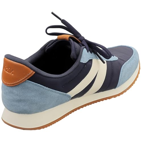 Image of Kizik Slip On Sneakers: Milan - Comfortable, Retro Nylon & Suede, Mens & Womens Walking Shoes with Arch Support, Hands Free Convenience, Wear All-Day