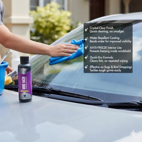 Image of Nippon Paint n Shield Windshield Washer Fluid Concentrate for Car 250ml | Dilutable Concentrate for Powerful Wiper Cleaning | Clears Dirt Droppings and Road Stains for Crystal Visibility(Pack of 1)
